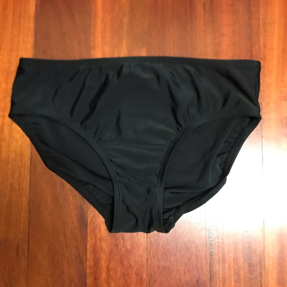 2/$12..New higher waisted Black swim bottoms.. - Picture 2 of 4